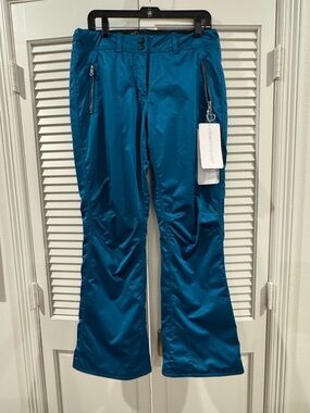 Obermeyer Teal Blue Waterproof Ski Pants